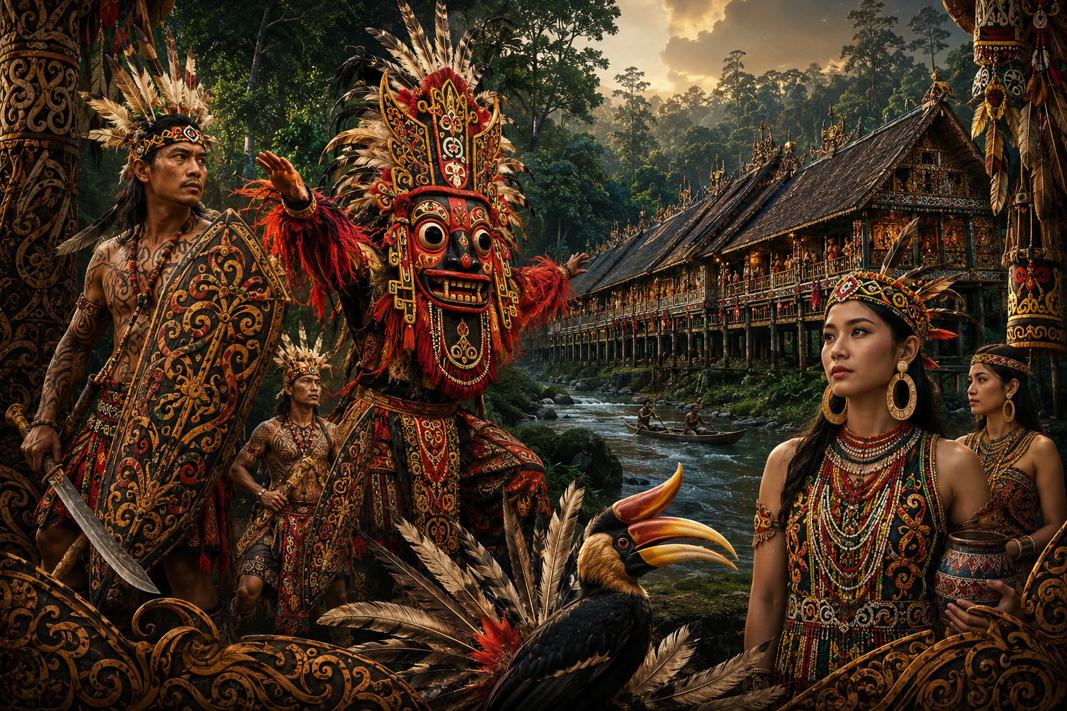 Kebudayaan Suku Dayak Kalimantan: Tradisi, Seni, dan Kearifan Lokal yang Memukau