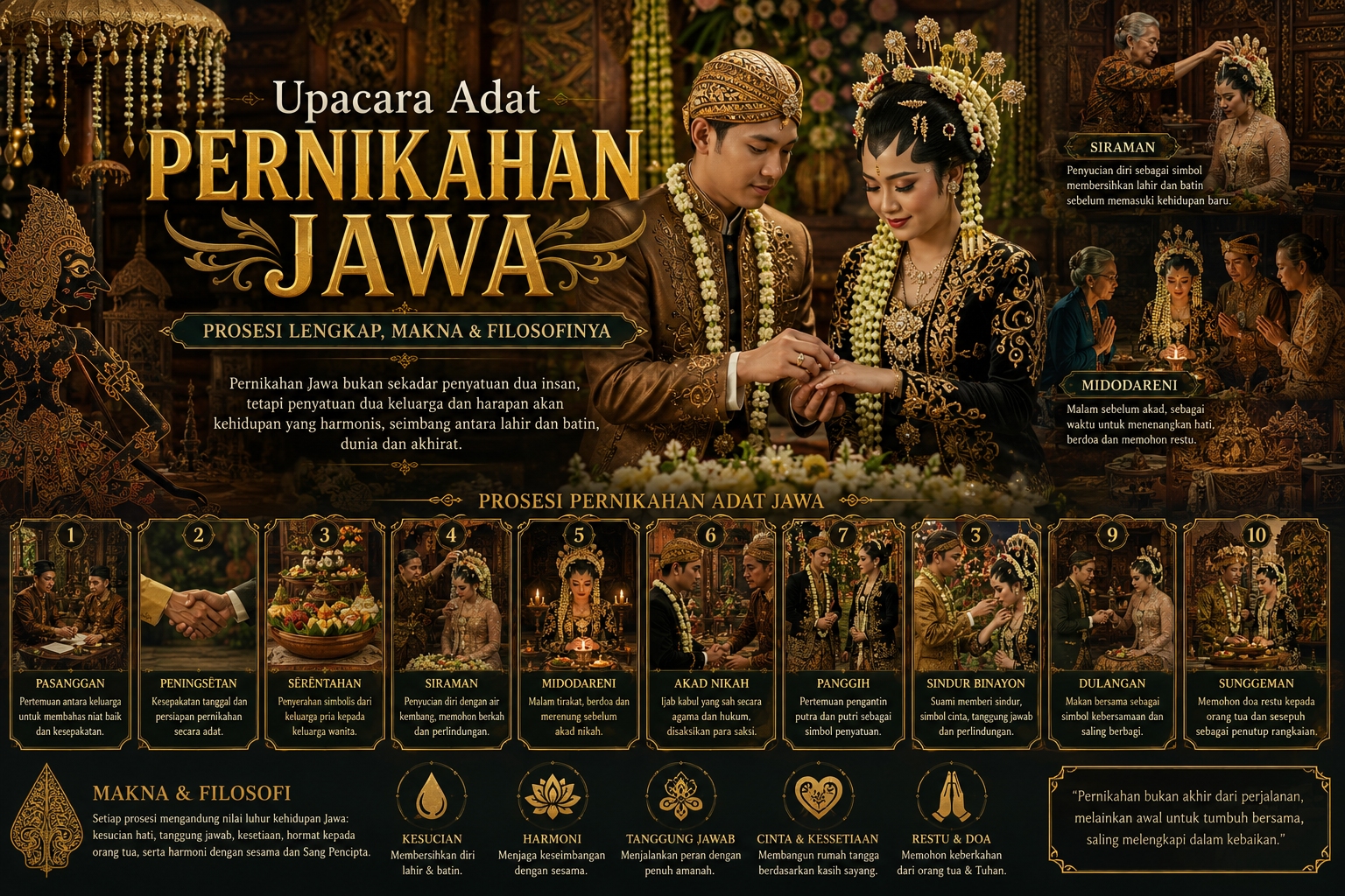 Upacara Adat Pernikahan Jawa: Prosesi Lengkap, Makna & Filosofinya