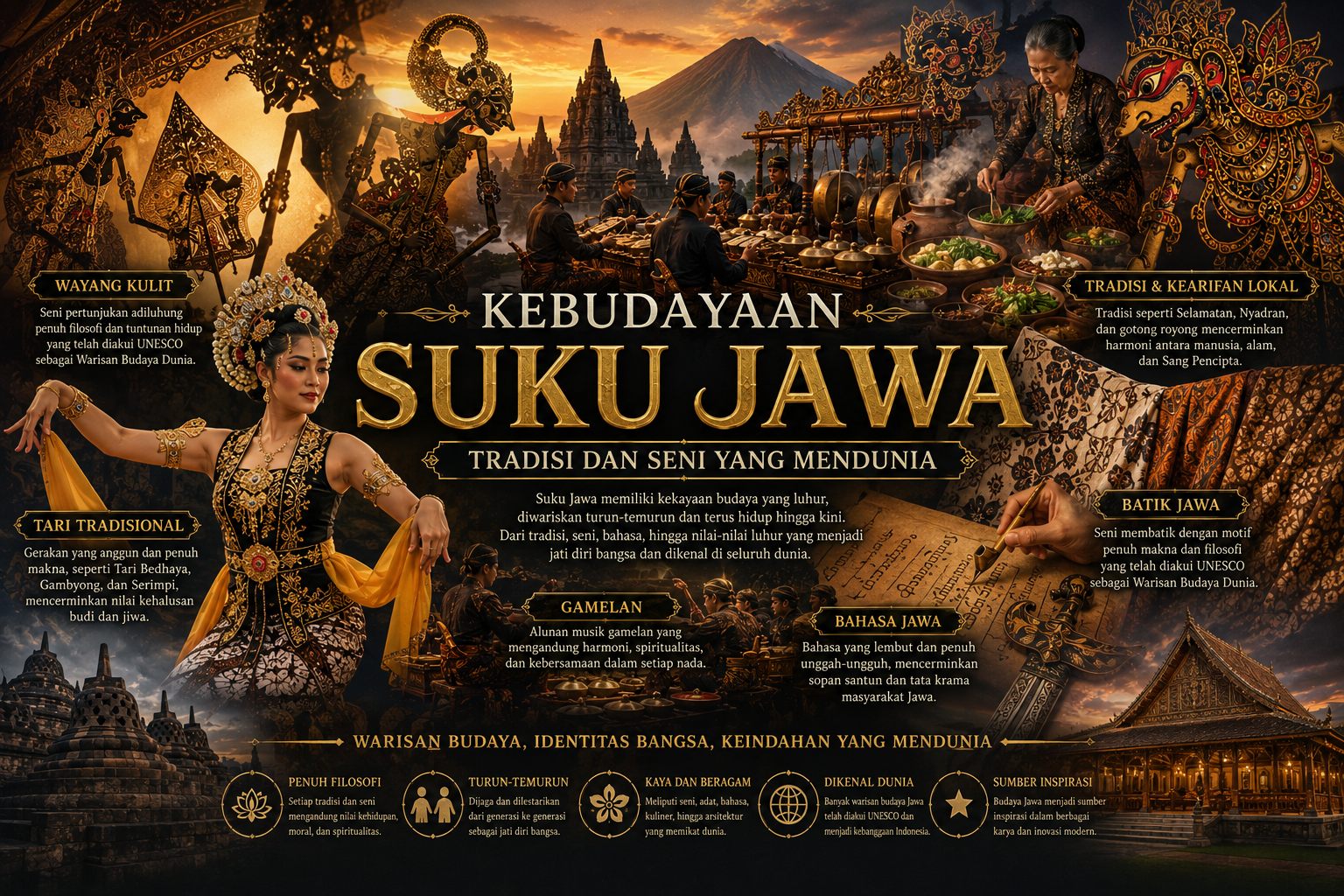 Kebudayaan Suku Jawa: Tradisi, Seni, dan Kearifan Lokal yang Mendunia
