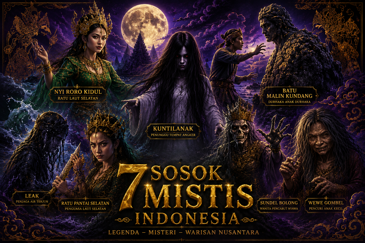 7 Mitos dan Legenda Indonesia Paling Terkenal Sepanjang Masa